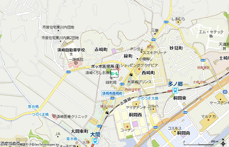 須崎くろしお病院　売店付近の地図